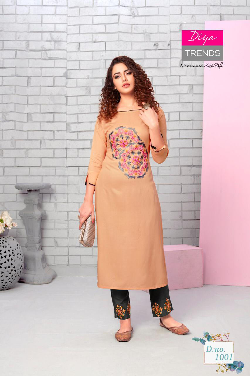Forever Vol-1 Diya Trends Classy Kurti with Pant Pair Forever Vol-1 Diya Trends Classy Kurti with Pant Pair